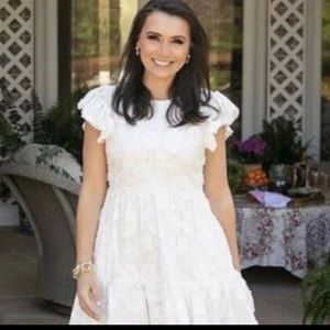 Brand new Antonio Melani knee length white dress.